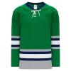 Athletic (AK) Knit Athletic Knit (AK) H550BKY-PLY945BK Pro Series - Youth Knitted Plymouth Whalers Kelly Green Hockey Jersey