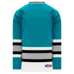 Athletic (AK) Knit Athletic Knit (AK) H550BKY-SAN636BK Pro Series - Youth Knitted San Jose Sharks Teal Hockey Jersey