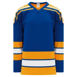 Athletic (AK) Knit Athletic Knit (AK) H550BKY-STL848BK Pro Series - Youth Knitted Classic St. Louis Blues Royal Blue Hockey Jersey