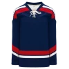 Athletic (AK) Knit Athletic Knit (AK) H550BKA-USA980BK Pro Series - Adult Knitted 2005 Team USA Navy Hockey Jersey