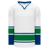 Athletic (AK) Knit Athletic Knit (AK) H550BKA-VAN723BK Pro Series - Adult Knitted 2008 Vancouver Canucks White Hockey Jersey