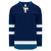 Athletic (AK) Knit Athletic Knit (AK) H550BKA-WIN595BK Pro Series - Adult Knitted 2011 Winnipeg Jets Navy Hockey Jersey