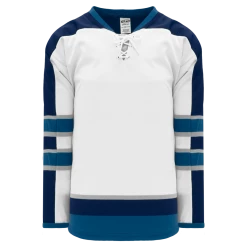 Athletic (AK) Knit Athletic Knit (AK) H550BKA-WIN596BK Pro Series - Adult Knitted 2011 Winnipeg Jets White Hockey Jersey