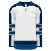 Athletic (AK) Knit Athletic Knit (AK) H550BKY-WIN596BK Pro Series - Youth Knitted 2011 Winnipeg Jets White Hockey Jersey