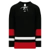 Athletic (AK) Knit Athletic Knit (AK) H550CKA-CAN742CK Adult Pro Series - Knitted Team Canada Black Hockey Jersey