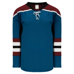 Athletic (AK) Knit Athletic Knit (AK) H550CKA-COL645CK Adult Pro Series - Knitted Colorado Avalanche Third Capital Blue Hockey Jersey