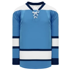 Athletic (AK) Knit Athletic Knit (AK) H550CKA-PIT828CK Adult Pro Series - Knitted 2008 Pittsburgh Penguins Third Sky Blue Hockey Jersey