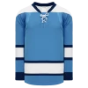 Athletic (AK) Knit Athletic Knit (AK) H550CKY-PIT828CK Youth Pro Series - Knitted 2008 Pittsburgh Penguins Third Sky Blue Hockey Jersey