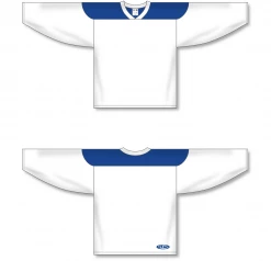 Athletic (AK) Knit Athletic Knit (AK) H6100Y-207 Youth White/Royal Blue League Hockey Jersey