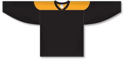 Athletic (AK) Knit Athletic Knit (AK) H6100Y-212 Youth Black/Gold League Hockey Jersey