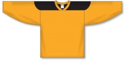 Athletic (AK) Knit Athletic Knit (AK) H6100Y-213 Youth Gold/Black League Hockey Jersey