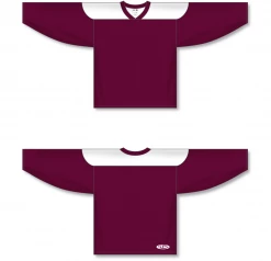 Athletic (AK) Knit Athletic Knit (AK) H6100Y-233 Youth Maroon/White League Hockey Jersey