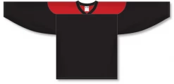Athletic (AK) Knit Athletic Knit (AK) H6100Y-249 Youth Black/Red League Hockey Jersey