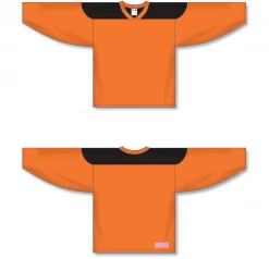 Athletic (AK) Knit Athletic Knit (AK) H6100Y-263 Youth Orange/Black League Hockey Jersey