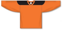 Athletic (AK) Knit Athletic Knit (AK) H6100A-263 Adult Orange/Black League Hockey Jersey