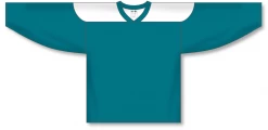 Athletic (AK) Knit Athletic Knit (AK) H6100Y-288 Youth Pacific Teal/White League Hockey Jersey