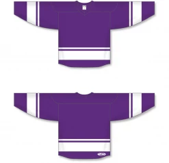 Athletic (AK) Knit Athletic Knit (AK) H6400A-220 Adult Purple/White League Hockey Jersey