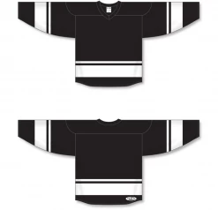 Athletic (AK) Knit Athletic Knit (AK) H6400A-221 Adult Black/White League Hockey Jersey