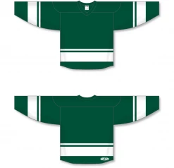 Athletic (AK) Knit Athletic Knit (AK) H6400A-260 Adult Dark Green/White League Hockey Jersey