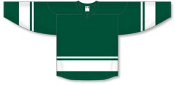 Athletic (AK) Knit Athletic Knit (AK) H6400A-260 Adult Dark Green/White League Hockey Jersey