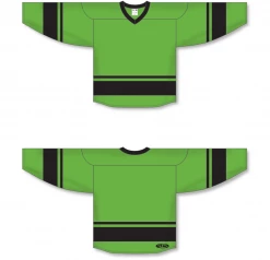 Athletic (AK) Knit Athletic Knit (AK) H6400A-269 Adult Lime Green/Black League Hockey Jersey