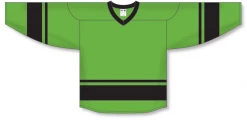Athletic (AK) Knit Athletic Knit (AK) H6400A-269 Adult Lime Green/Black League Hockey Jersey