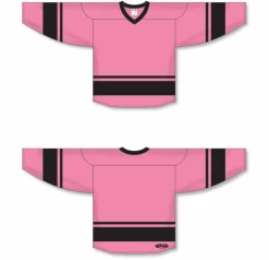 Athletic (AK) Knit Athletic Knit (AK) H6400Y-276 Youth Pink/Black League Hockey Jersey