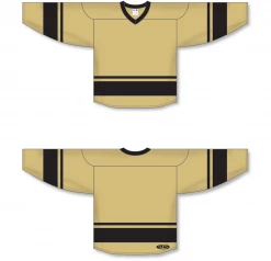 Athletic (AK) Knit Athletic Knit (AK) H6400Y-282 Youth Vegas Gold/Black League Hockey Jersey