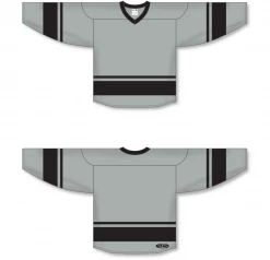 Athletic (AK) Knit Athletic Knit (AK) H6400Y-822 Youth Grey/Black League Hockey Jersey