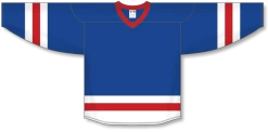 Athletic (AK) Knit Athletic Knit (AK) H6500A-333 Adult Royal Blue/White/Red League Hockey Jersey