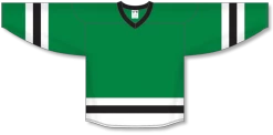 Athletic (AK) Knit Athletic Knit (AK) H6500A-440 Adult Kelly Green/White/Black League Hockey Jersey