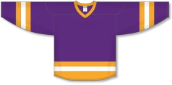 Athletic (AK) Knit Athletic Knit (AK) H6500Y-441 Youth Purple/Gold/White League Hockey Jersey