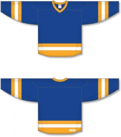 Athletic (AK) Knit Athletic Knit (AK) H6500Y-447 Youth Royal Blue/Gold/White League Hockey Jersey