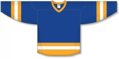 Athletic (AK) Knit Athletic Knit (AK) H6500Y-447 Youth Royal Blue/Gold/White League Hockey Jersey