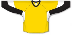 Athletic (AK) Knit Athletic Knit (AK) H6600Y-256 Youth Maize/Black/White League Hockey Jersey