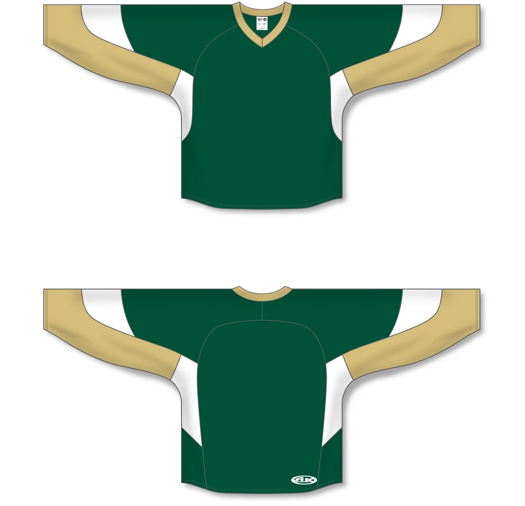 Athletic (AK) Knit Athletic Knit (AK) H6600A-262 Adult Dark Green/Vegas Gold/White League Hockey Jersey 6 Athletic (AK) Knit Athletic Knit (AK) H6600A-262 Adult Dark Green/Vegas Gold/White League Hockey Jersey