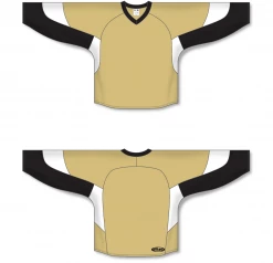 Athletic (AK) Knit Athletic Knit (AK) H6600A-281 Adult Vegas Gold/Black/White League Hockey Jersey