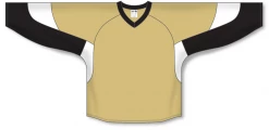 Athletic (AK) Knit Athletic Knit (AK) H6600A-281 Adult Vegas Gold/Black/White League Hockey Jersey