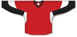 Athletic (AK) Knit Athletic Knit (AK) H6600Y-414 Youth Red/Black/White League Hockey Jersey