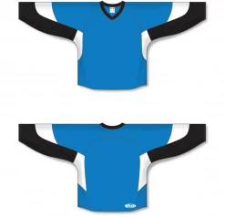 Athletic (AK) Knit Athletic Knit (AK) H6600A-444 Adult Pro Blue/Black/White League Hockey Jersey