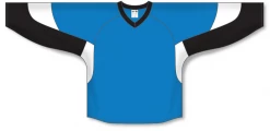 Athletic (AK) Knit Athletic Knit (AK) H6600A-444 Adult Pro Blue/Black/White League Hockey Jersey