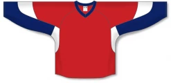 Athletic (AK) Knit Athletic Knit (AK) H6600Y-471 Youth Red/Navy/White League Hockey Jersey