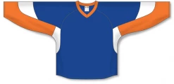 Athletic (AK) Knit Athletic Knit (AK) H6600Y-482 Youth Royal Blue/Orange/White League Hockey Jersey