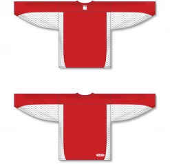 Athletic (AK) Knit Athletic Knit (AK) H7100A-208 Adult Red/White Select Hockey Jersey