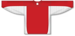 Athletic (AK) Knit Athletic Knit (AK) H7100A-208 Adult Red/White Select Hockey Jersey