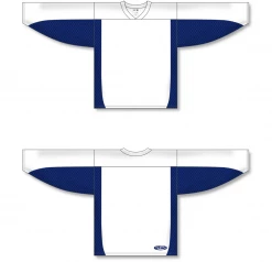 Athletic (AK) Knit Athletic Knit (AK) H7100A-217 Adult White/Navy Select Hockey Jersey