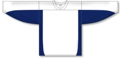 Athletic (AK) Knit Athletic Knit (AK) H7100A-217 Adult White/Navy Select Hockey Jersey