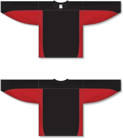 Athletic (AK) Knit Athletic Knit (AK) H7100A-249 Adult Black/Red Select Hockey Jersey
