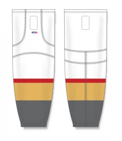 Athletic (AK) Knit Athletic Knit (AK) HS2100-395 2017 Las Vegas Golden Knights White Mesh Ice Hockey Socks