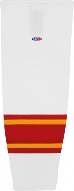 Athletic (AK) Knit Athletic Knit (AK) HS2100-472 2021 Calgary Flames White Mesh Ice Hockey Socks